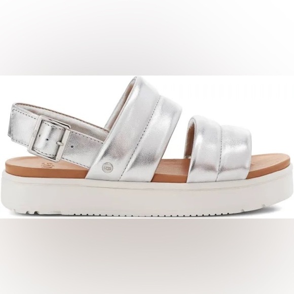 New UGG Zayne Metallic Slingback Sandal - Picture 13 of 13